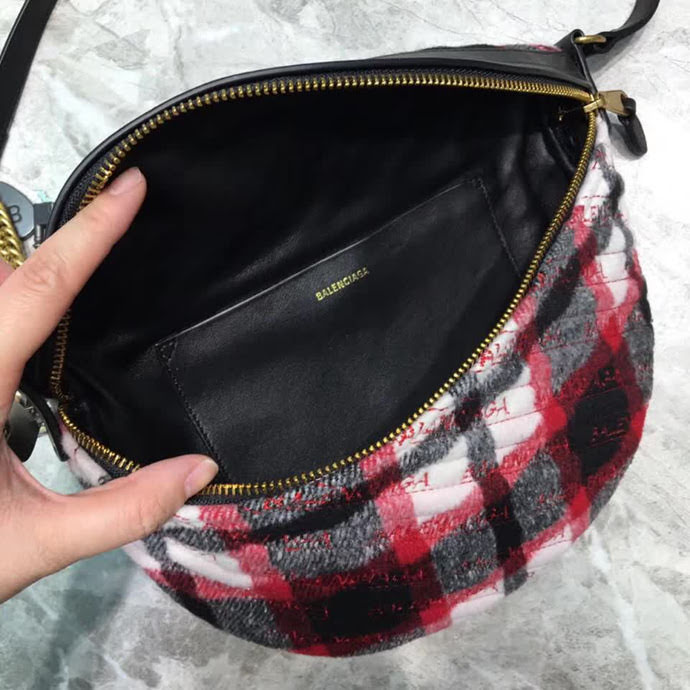 BALENCIAG巴黎世家 新品 Souvenir系列腰包 單肩包 鐵塔掛繩  BL1739